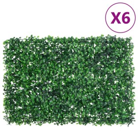   Valla de hojas de arbusto artificial 6 uds verde 40x60 cm en Jardín | Comprar online en Foru.es