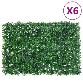   Valla de hojas de arbusto artificial 6 uds verde 40x60 cm en Jardín | Comprar online en Foru.es