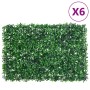   Valla de hojas de arbusto artificial 6 uds verde 40x60 cm en Jardín | Comprar online en Foru.es