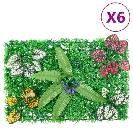   Valla de plantas artificiales 6 uds verde 40x60 cm en Jardín | Comprar online en Foru.es