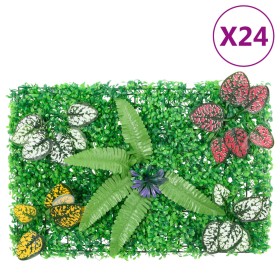   Valla de plantas artificiales 24 uds verde 40x60 cm en Jardín | Comprar online en Foru.es