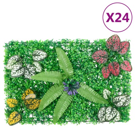   Valla de plantas artificiales 24 uds verde 40x60 cm en Jardín | Comprar online en Foru.es