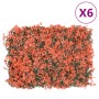   Valla de hojas de arce artificial 6 uds rojo claro 40x60 cm en Jardín | Comprar online en Foru.es