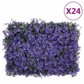   Valla de hojas artificiales 24 uds morado 40x60 cm en Jardín | Comprar online en Foru.es