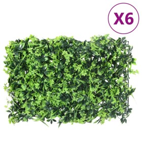   Valla de hojas artificiales 6 uds verde 40x60 cm en Jardín | Comprar online en Foru.es