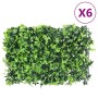   Valla de hojas artificiales 6 uds verde 40x60 cm en Jardín | Comprar online en Foru.es