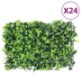   Valla de hojas artificiales 24 uds verde 40x60 cm en Jardín | Comprar online en Foru.es