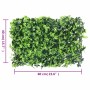   Valla de hojas artificiales 24 uds verde 40x60 cm en Jardín | Comprar online en Foru.es