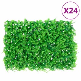  Valla de hojas de helecho artificial 24 uds verde 40x60 cm en Jardín | Comprar online en Foru.es