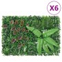  Valla de plantas artificiales 6 uds verde 40x60 cm en Jardín | Comprar online en Foru.es