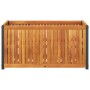 Jardinera de madera maciza de acacia y acero 85x45x44 cm en Macetas y jardineras | Comprar online en Foru.es