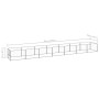 Perrera plateada 7 m² acero de vidaXL, Casetas y cercados para perros - Ref: Foro24-3082105, Precio: 263,70 €, Descuento: %