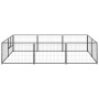 Perrera acero 6 m² negra de vidaXL, Casetas y cercados para perros - Ref: Foro24-3082110, Precio: 190,78 €, Descuento: %