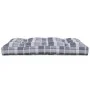 Cojín para sofá de palets de tela a cuadros gris 120x80x12 cm de vidaXL, Cojines para sillas y sofás - Ref: Foro24-314422, Pr...