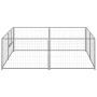 Perrera plateada 4 m² acero de vidaXL, Casetas y cercados para perros - Ref: Foro24-3082118, Precio: 138,27 €, Descuento: %