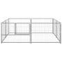 Perrera plateada 4 m² acero de vidaXL, Casetas y cercados para perros - Ref: Foro24-3082118, Precio: 138,27 €, Descuento: %