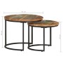 Mesas apilables 2 unidades mesa maciza reciclada de vidaXL, Mesas de centro - Ref: Foro24-338000, Precio: 81,66 €, Descuento: %