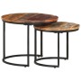 Mesas apilables 2 unidades mesa maciza reciclada de vidaXL, Mesas de centro - Ref: Foro24-338000, Precio: 81,66 €, Descuento: %