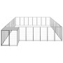 Perrera negra 30,25 m² acero de vidaXL, Casetas y cercados para perros - Ref: Foro24-3082230, Precio: 661,05 €, Descuento: %