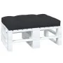 Cojín de asiento de jardín de tela negro 120x80x12 cm de vidaXL, Cojines para sillas y sofás - Ref: Foro24-47502, Precio: 69,...