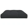 Cojín de asiento de jardín de tela negro 120x80x12 cm de vidaXL, Cojines para sillas y sofás - Ref: Foro24-47502, Precio: 69,...