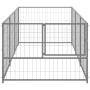 Perrera plateada 3 m² acero de vidaXL, Casetas y cercados para perros - Ref: Foro24-3082101, Precio: 138,27 €, Descuento: %