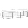 Perrera plateada 3 m² acero de vidaXL, Casetas y cercados para perros - Ref: Foro24-3082101, Precio: 138,27 €, Descuento: %