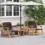 Conjunto de Muebles de Jardín Marrón Madera de Acacia Sólida en Mesas de jardín | Comprar online en Foru.es