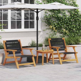 Conjunto de Muebles de Jardín Marrón Madera de Acacia Sólida en Mesas de jardín | Comprar online en Foru.es