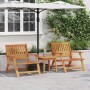 Conjunto de Muebles de Jardín 2 pcs Marrón en Mesas de jardín | Comprar online en Foru.es