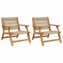 Muebles de jardín 2 pcs Beige 67 x 76 x 73 cm en Sillas de jardín | Comprar online en Foru.es