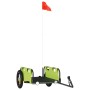 Remolque para bicicletas hierro y tela Oxford verde de vidaXL, Remolques para bicicletas - Ref: Foro24-94165, Precio: 80,24 €...