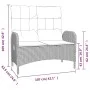 Banco de jardín reclinable con cojines ratán PE negro 107 cm de vidaXL, Bancos de jardín - Ref: Foro24-319894, Precio: 159,07...