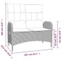 Banco de jardín reclinable con cojines ratán PE negro 107 cm de vidaXL, Bancos de jardín - Ref: Foro24-319894, Precio: 154,58...