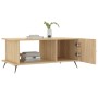 Mesa de centro madera contrachapada roble Sonoma 90x50x40 cm de vidaXL, Mesas de centro - Ref: Foro24-829463, Precio: 46,00 €...