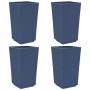 Jardineras 4 unidades PP azul gris 32,5x32,5x57 cm en Macetas y jardineras | Comprar online en Foru.es