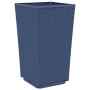 Jardineras 4 unidades PP azul gris 32,5x32,5x57 cm en Macetas y jardineras | Comprar online en Foru.es