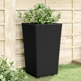 Jardineras 4 unidades PP negro 32,5x32,5x57 cm en Macetas y jardineras | Comprar online en Foru.es