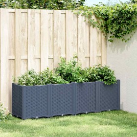 Jardinera PP azul gris 160x40x53 cm en Macetas y jardineras | Comprar online en Foru.es