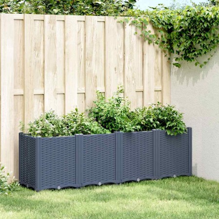 Jardinera PP azul gris 160x40x53 cm en Macetas y jardineras | Comprar online en Foru.es