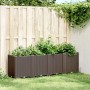 Jardinera PP marrón 160x40x53 cm en Macetas y jardineras | Comprar online en Foru.es