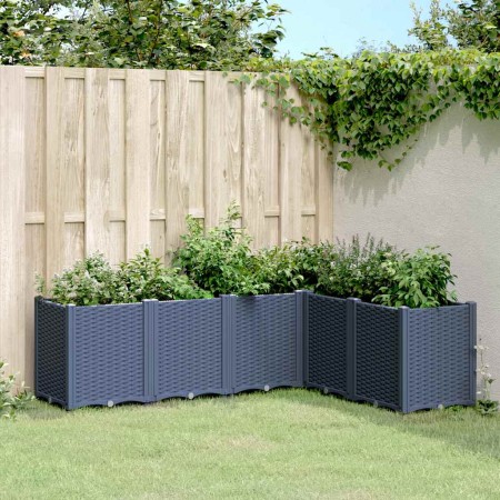 Jardinera PP azul gris 160x120x53 cm en Macetas y jardineras | Comprar online en Foru.es