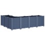 Jardinera PP azul gris 160x120x53 cm en Macetas y jardineras | Comprar online en Foru.es