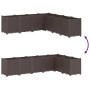 Jardinera PP marrón 160x160x53 cm en Macetas y jardineras | Comprar online en Foru.es