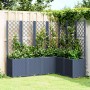 Jardinera con enrejado PP azul gris 160x120x140 cm en Macetas y jardineras | Comprar online en Foru.es