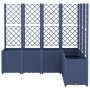 Jardinera con enrejado PP azul gris 160x120x140 cm en Macetas y jardineras | Comprar online en Foru.es