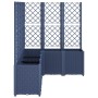 Jardinera con enrejado PP azul gris 160x120x140 cm en Macetas y jardineras | Comprar online en Foru.es