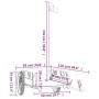 Remolque para bicicletas hierro y tela Oxford negro de vidaXL, Remolques para bicicletas - Ref: Foro24-94171, Precio: 87,92 €...