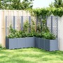 Jardinera con enrejado PP azul gris 160x160x140 cm en Macetas y jardineras | Comprar online en Foru.es