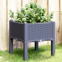 Jardinera con patas PP azul gris 40x40x42 cm en Macetas y jardineras | Comprar online en Foru.es